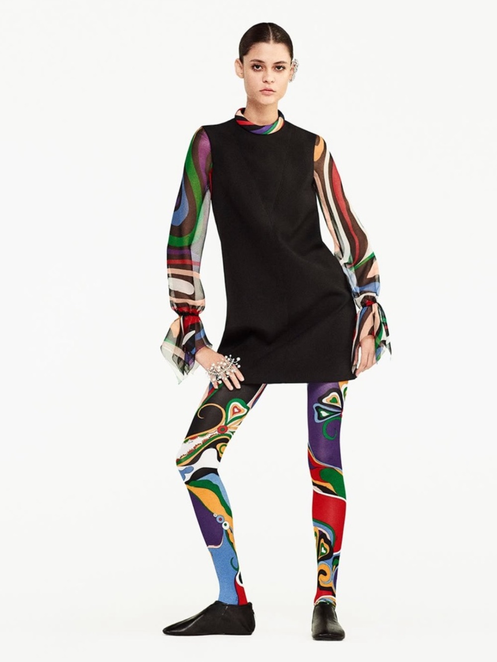 PUCCI ORCHIDEE PRINT TIGHTS - Picture 13 of 16